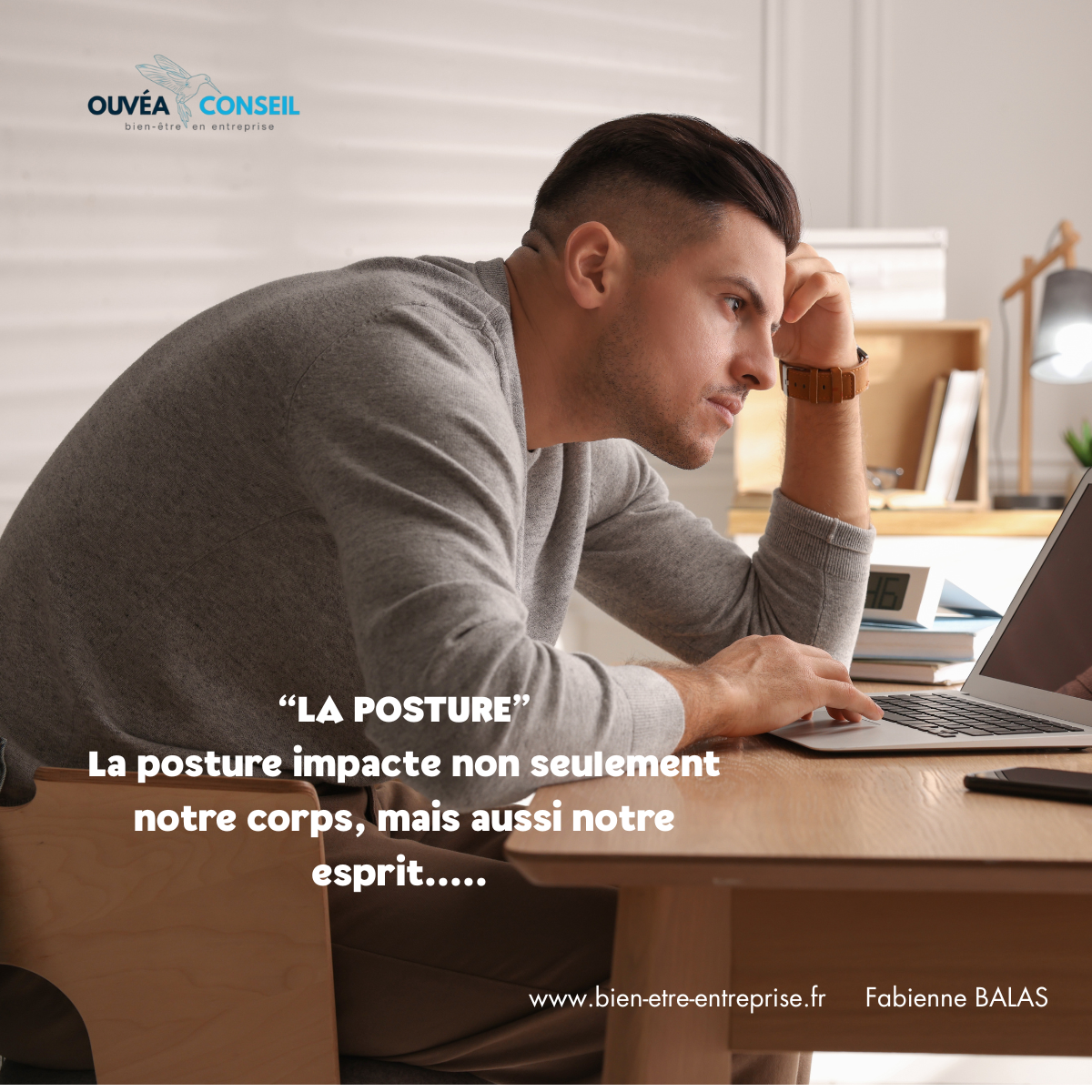 Une bonne posture au bureau favorise la concentration et réduit la fatigue